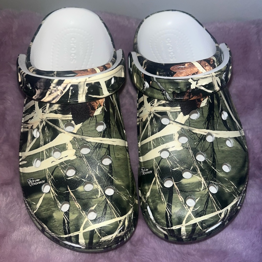 Camo bae platform crocs women’s size 4